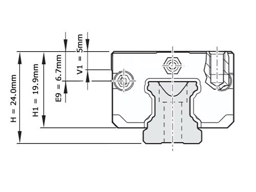 Bosch Rexroth Kogelwagen Koolstofstaal KWD-015-SNS-C0-N-1 Met Kogelketting