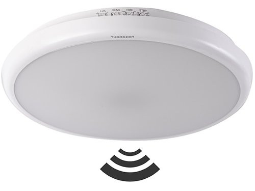 Foto van LED Plafonniere 265mm wit 16W Tri-White IP65 + sensor LED Plafonniere 265mm wit 16W Tri-White IP65 + sensor