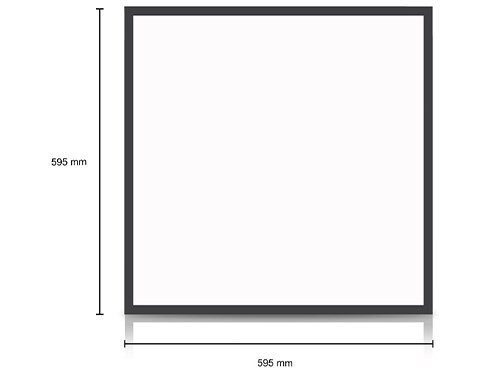 LED backlit paneel zwart 60x60cm 30W 4050Lm Tri-White