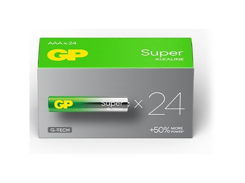Foto van GP Super Alkaline batterij AAA doos(24) GP Super Alkaline batterij AAA doos(24)