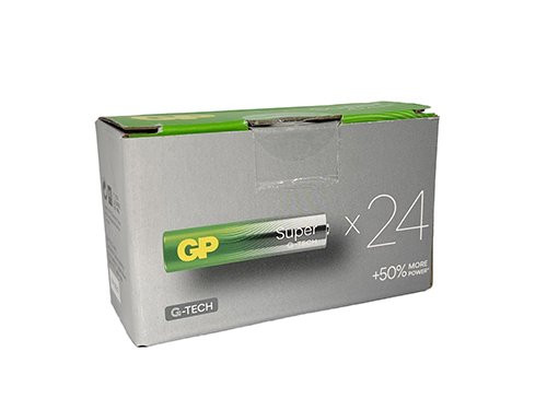 Foto van GP Super Alkaline batterij AAA doos(24) GP Super Alkaline batterij AAA doos(24)