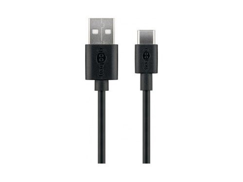 USB-C laadkabel 0,1m zwart