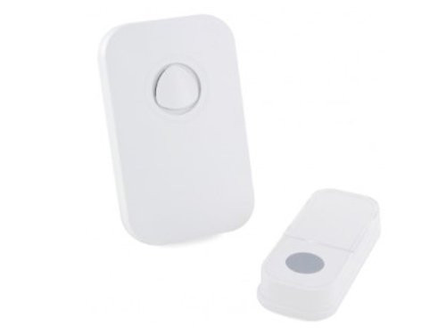 Draadloze deurbel set 120m plug-in wit