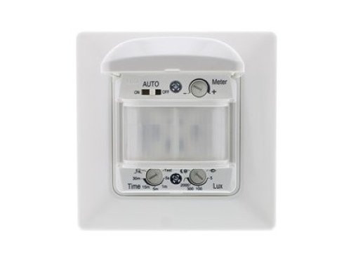 Foto van Bewegingsmelder IR inbouw wand wit 2-draads Bewegingsmelder IR inbouw wand wit 2-draads