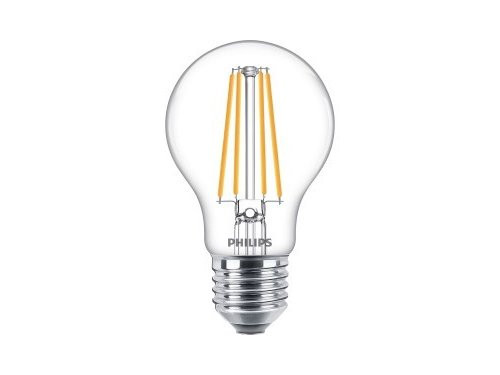 Philips LED GLS E27 8,5-75W 2700K filament helder blister