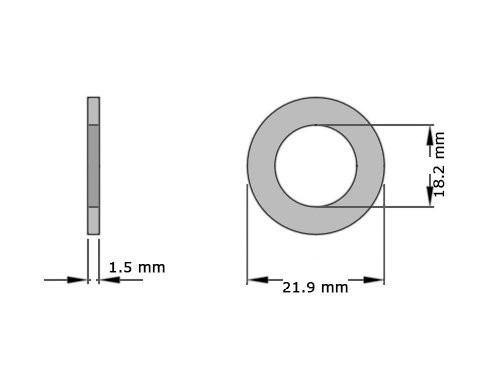 Ring Aluminium DIN 7603 18x22x1.5mm