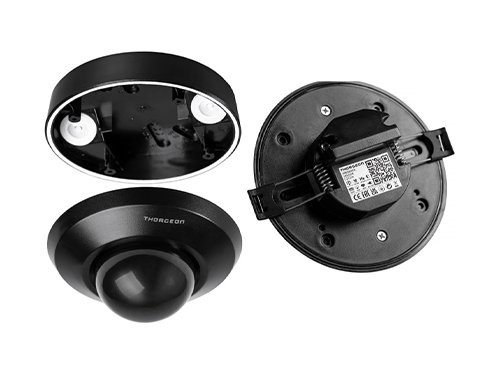 Foto van Aanwezigheidsmelder IR in/opbouw plafond 360 graden IP44 zwart Aanwezigheidsmelder IR in/opbouw plafond 360 graden IP44 zwart