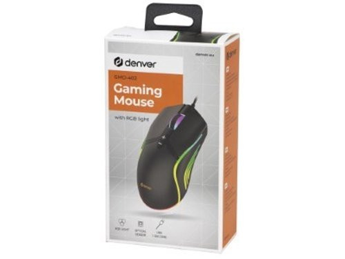 Optische gaming muis bedraad USB RGB licht zwart