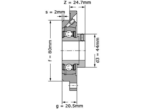 INA Lagerblok Rond PME30 N (30mm)