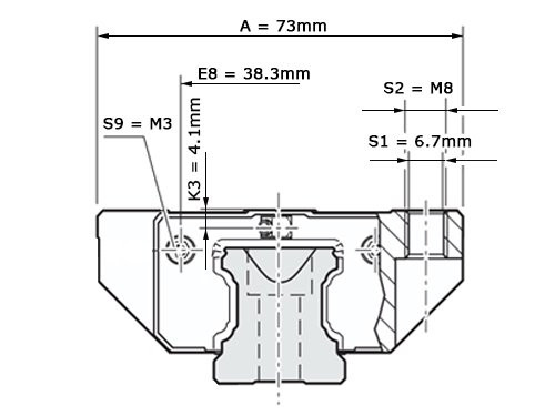 Bosch Rexroth Kogelwagen Koolstofstaal KWC-025-FKN-C1-H-2 Zonder Kogelketting