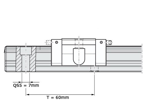 Bosch Rexroth Kogelwagen Koolstofstaal KWC-025-FKN-C1-H-2 Zonder Kogelketting