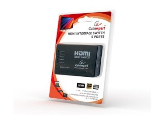 HDMI switch 5 in->1 uit met AB