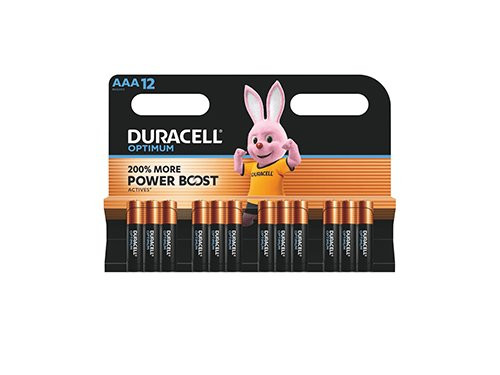 Foto van Duracell Optimum 200% batterij AAA blister(12) Duracell Optimum 200% batterij AAA blister(12)