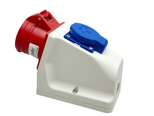 Foto van CEE 5P/16A/400V opbouw wcd + wcd 230V RA CEE 5P/16A/400V opbouw wcd + wcd 230V RA