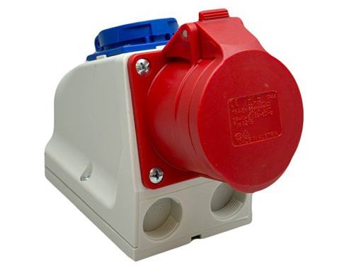 Foto van CEE 5P/16A/400V opbouw wcd + wcd 230V RA CEE 5P/16A/400V opbouw wcd + wcd 230V RA