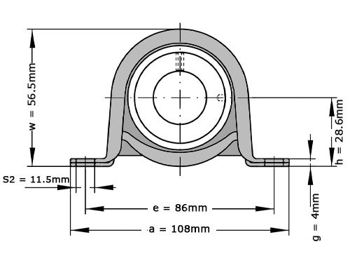 INA Lagerblok Plaatstaal Staand RPB20 (20mm)