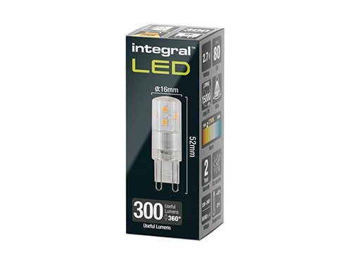 Foto van Integral LED steek G9 230V 2,7-30W 2700K dimbaar Integral LED steek G9 230V 2,7-30W 2700K dimbaar
