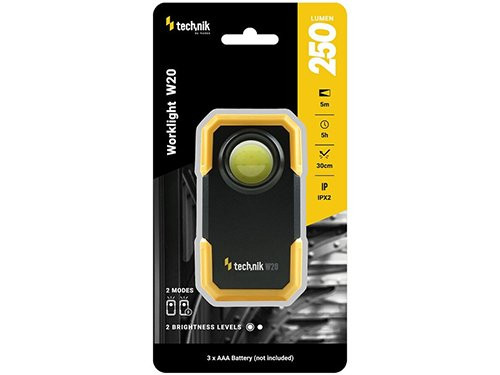Foto van Technik LED werklamp W20 COB 3xAAA 250 lumen Technik LED werklamp W20 COB 3xAAA 250 lumen