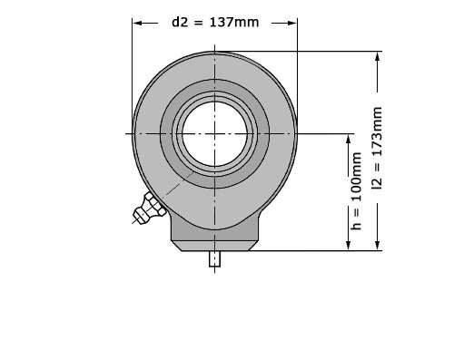 Foto van SKF Stangkop SC60 ES (60x137x44mm) SKF Stangkop SC60 ES (60x137x44mm)