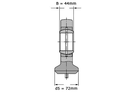Foto van SKF Stangkop SC60 ES (60x137x44mm) SKF Stangkop SC60 ES (60x137x44mm)