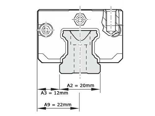 Bosch Rexroth Kogelwagen Koolstofstaal KWD-020-SKS-C0-H-1 Zonder Kogelketting