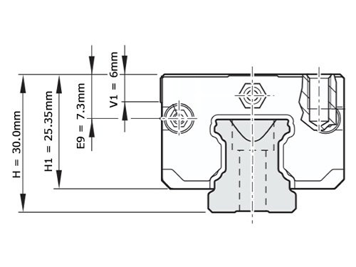 Bosch Rexroth Kogelwagen Koolstofstaal KWD-020-SKS-C0-H-1 Zonder Kogelketting
