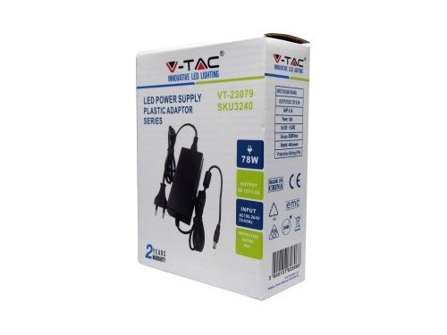 Foto van Led stekker driver 12V 78W voor LED strips Led stekker driver 12V 78W voor LED strips