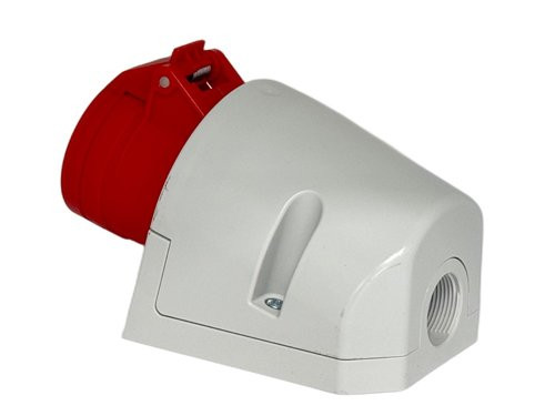 Foto van CEE 4P/32A/400V opbouw wcd rood CEE 4P/32A/400V opbouw wcd rood