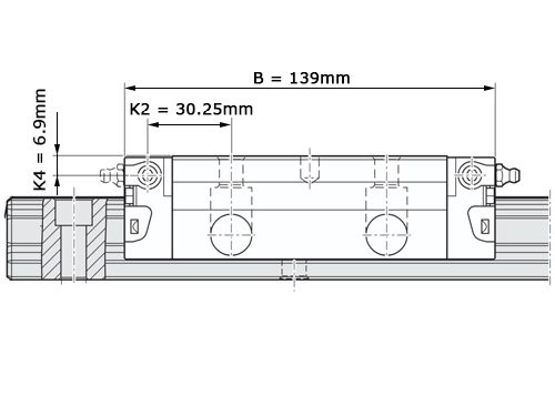 Foto van Bosch Rexroth Kogelwagen Koolstofstaal KWD-035 -FLS-C1-N-1 Zonder Kogelketting Bosch Rexroth Kogelwagen Koolstofstaal KWD-035 -FLS-C1-N-1 Zonder Kogelketting