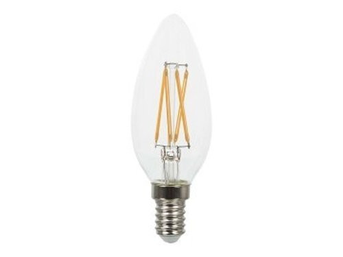 Foto van V-TAC LED filament kaars E14 3000K warm wit 4W V-TAC LED filament kaars E14 3000K warm wit 4W