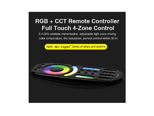 Foto van RGB-CCT afstandsbediening 2.4G 4-zones zwart RGB-CCT afstandsbediening 2.4G 4-zones zwart