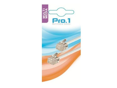 Modulair 6p4c naar 6p4c wit 10m