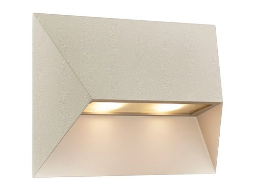 Foto van Wandlamp Pontio 27 2x GU10 zandkleur IP44 Wandlamp Pontio 27 2x GU10 zandkleur IP44