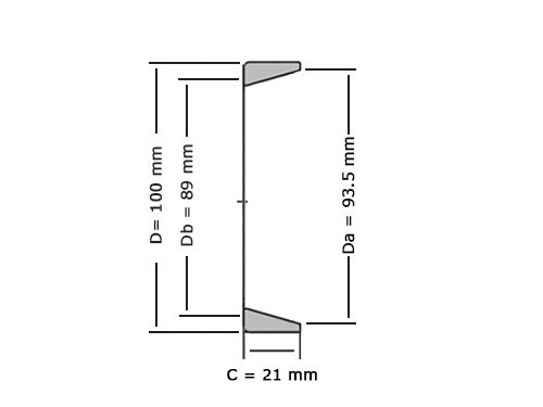 Timken Kegellager Buitenring 383 (0x100x21mm)