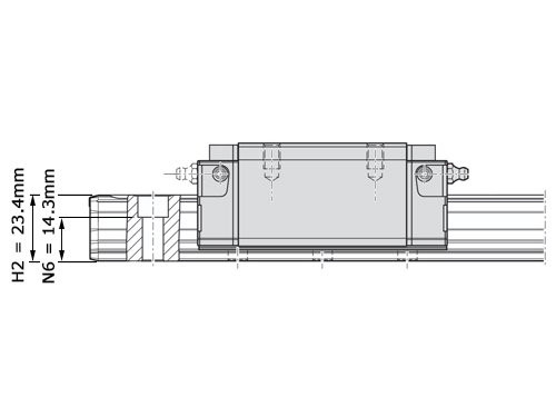 Foto van Bosch Rexroth Rollenwagen Koolstofstaal RWA-025-SNH-C2-P-2 Bosch Rexroth Rollenwagen Koolstofstaal RWA-025-SNH-C2-P-2