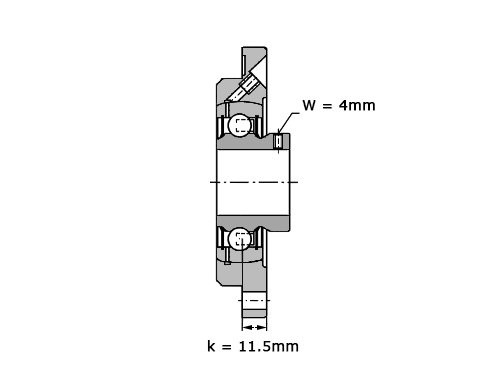 Foto van INA Lagerblok Rond PMEY40 N (40mm) INA Lagerblok Rond PMEY40 N (40mm)