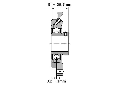 Foto van INA Lagerblok Rond PMEY40 N (40mm) INA Lagerblok Rond PMEY40 N (40mm)