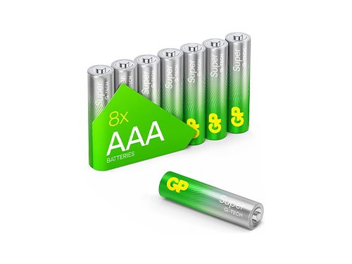 Foto van GP Super Alkaline batterij AAA blister(8) GP Super Alkaline batterij AAA blister(8)