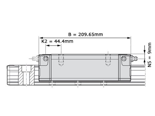 Bosch Rexroth Rollenwagen Koolstofstaal RWD-055-SLS-C2-P-2