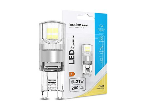 Foto van Modee LED steek G9 230V 1,9-21W 2700K Modee LED steek G9 230V 1,9-21W 2700K