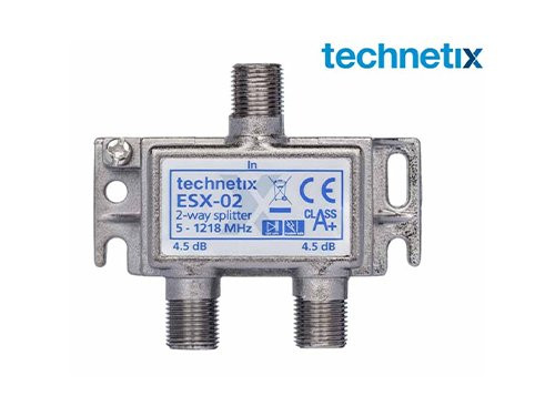 Coax verdeler 2-voudig F-connector