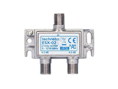 Coax verdeler 2-voudig F-connector