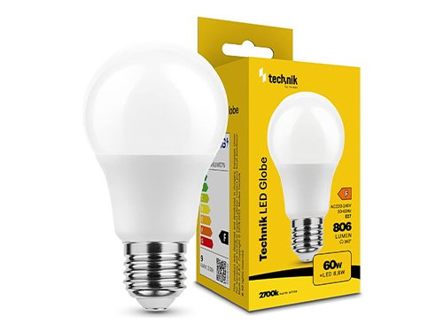 Technik LED GLS E27 8,8W 2700K A60 mat