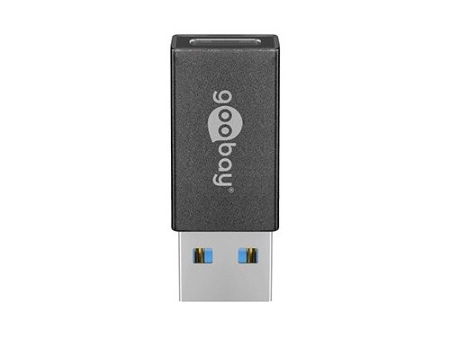 USB naar USB-C adapter zwart