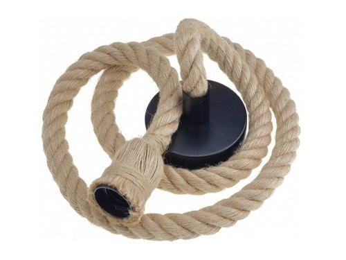 Foto van Hennep touw met E27 fitting lengte 150cm Hennep touw met E27 fitting lengte 150cm