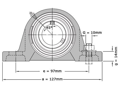 Foto van SKF Lagerblok SY5/8 TF SKF Lagerblok SY5/8 TF