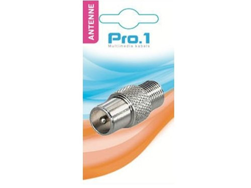 F-connector female ->coax male