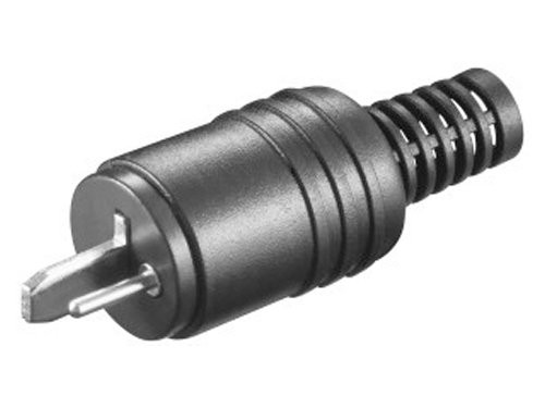 Luidspreker stekker met schroef zwart