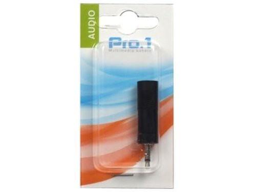 Audio adapt 3,5 jack st -> 6,3 contra stereo