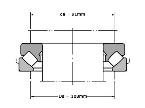 Foto van Nachi Tontaatslager 29412 E (60x130x42mm) Nachi Tontaatslager 29412 E (60x130x42mm)